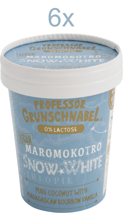 Maromokotro Snow White - Professor Grunschnabel Vegan Ijs